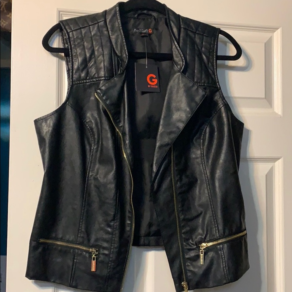 Pleather guess vest